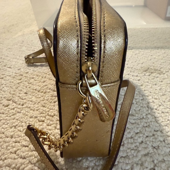 Michael Kors Metallic Gold Crossbody Bag - Picture 6 of 6